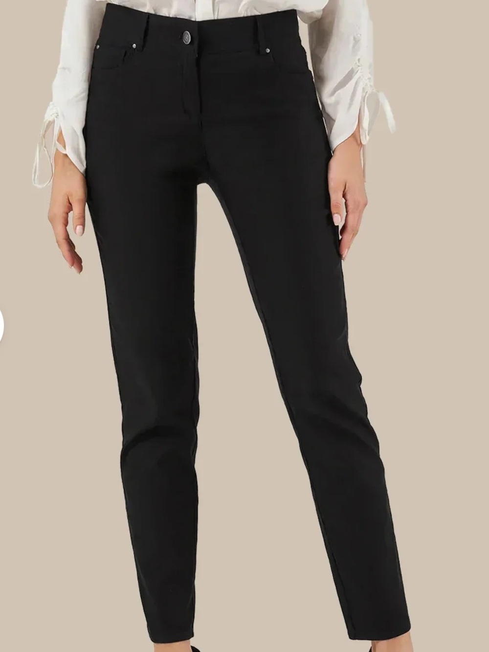 2 pairs Madison Black straight leg Ankle Pants